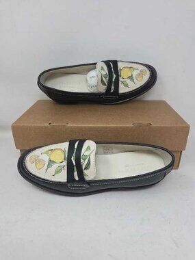 NWOB UK 6 (US 8-8.5 / EU 39) Duke + Dexter Wilde lemon penny loafers #5